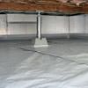 a sealed, encapsulated crawl space with structural repairs present in Madison.