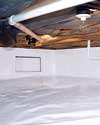 a sealed crawl space installation in Chipley